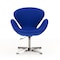 Manhattan Comfort Raspberry Adjustable Swivel Chair in Blue and Polished Chrome, PK2 2-AC038-BL - alternate 3
